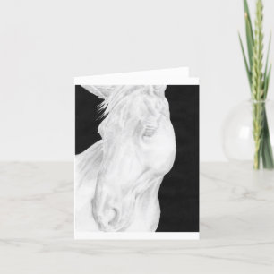 Carte Cheval Dessinée À La Main