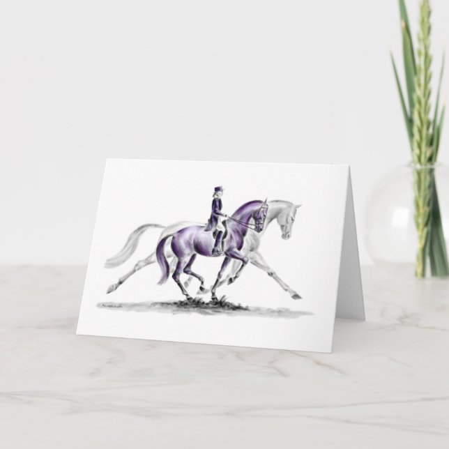 Carte Cheval Dressage en Trot Piaffe (Devant)