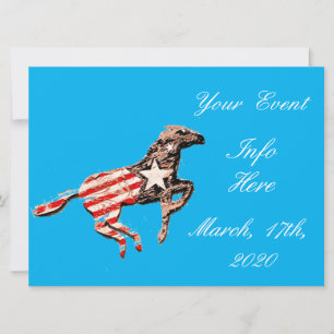 Carte Cheval du drapeau américain qui court Thunder_Cove