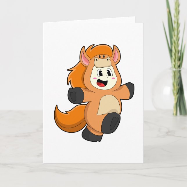 Carte Cheval en costume (Devant)