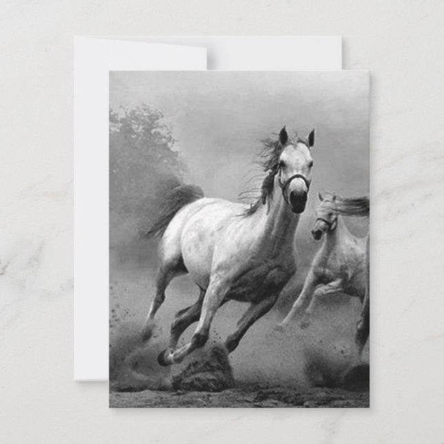 Carte Cheval en course (Devant)