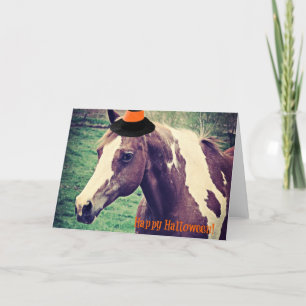Carte Cheval Paint Halloween