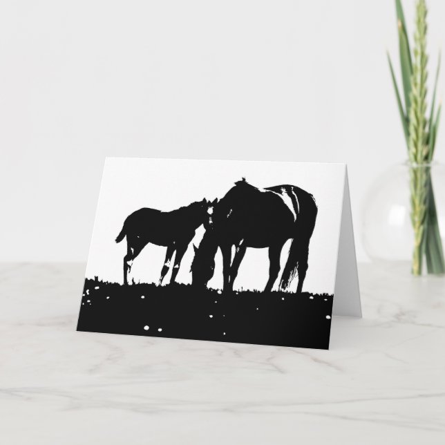 Carte Cheval Pop Art (Devant)