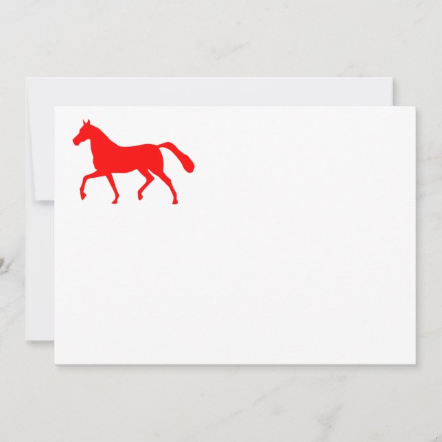 Carte Cheval Rouge (Devant)