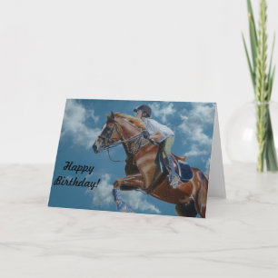 Carte Cheval Sauts et nuages