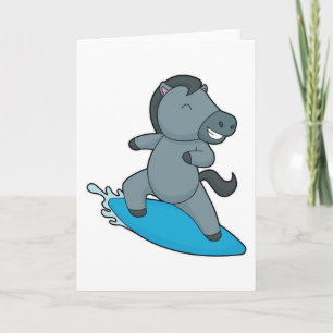 Carte Cheval Surfer Sports nautiques