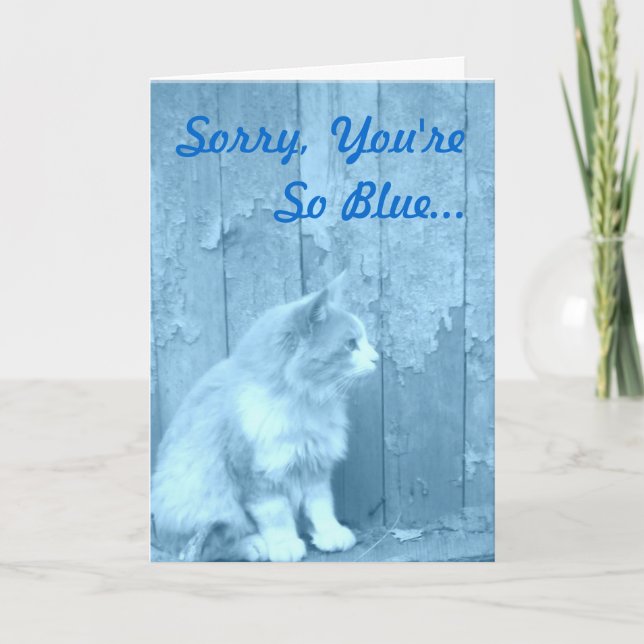 Carte Cheval Up Blue Kitty (Devant)