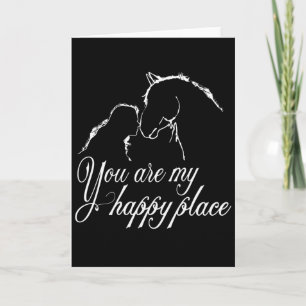 Carte Cheval Vous êtes à moi Happy Place Femmes Imprimer
