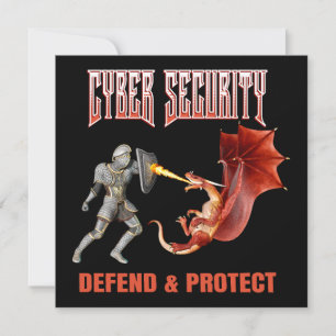 Carte Chevalier de la cybersécurité Défense du dragon