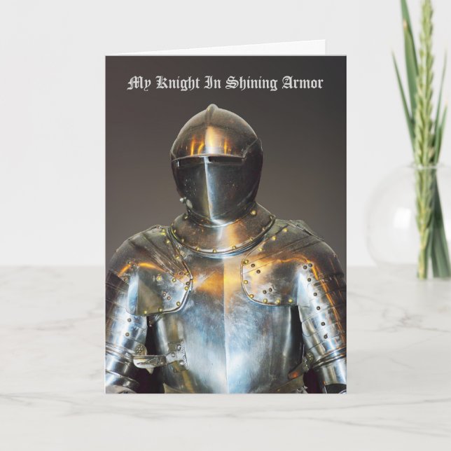 Carte Chevalier En Armure Brillante (Devant)