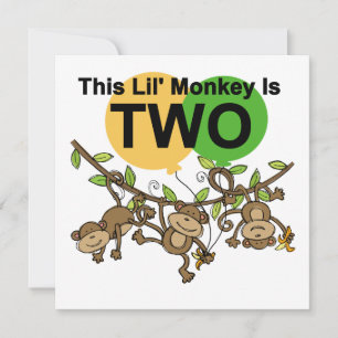 Carte Chevaliers et Dons de 2e anniversaire Swing Monkey
