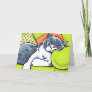 Carte Chevaucher British Shorthair Off-Leash Art™ Person