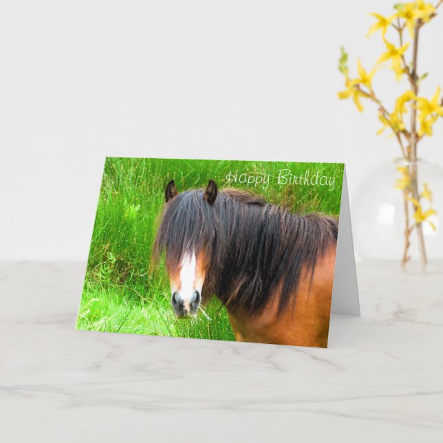 CARTE CHEVAUX (Fleur jaune)