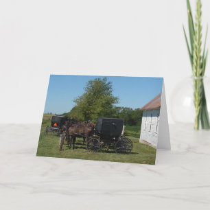 Carte Chevaux Amish