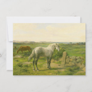 Carte Chevaux en bord de mer (par Rosa Bonheur)