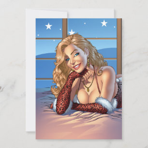 Carte Cheveux blond, Illustration de beauté bleu teint -