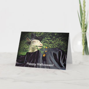 Carte Chèvre de l'Assistant Halloween