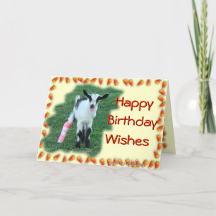 Carte Chèvre lapin lapin —personnaliser n'importe quelle