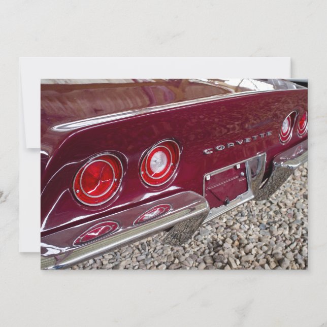 Carte Chevrolet Corvette (Devant)