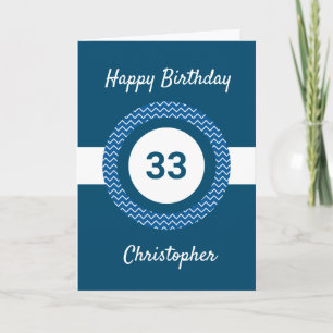 Carte Chevron Blue 33e anniversaire
