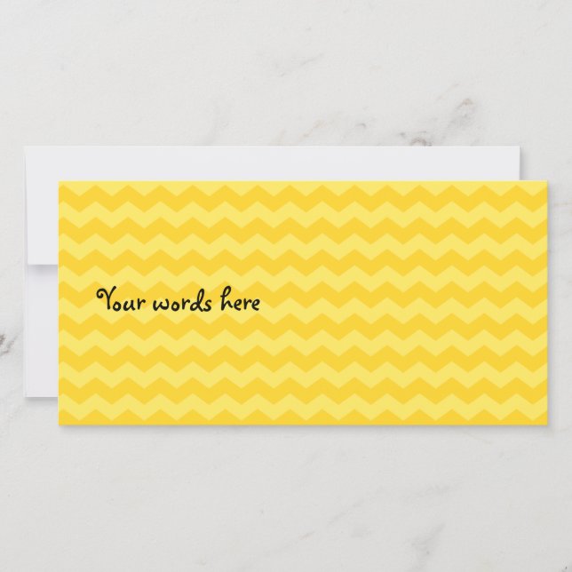 Carte chevrons jaunes (Devant)