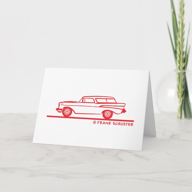 Carte Chevy Nomad Bel Air 1957 (Devant)