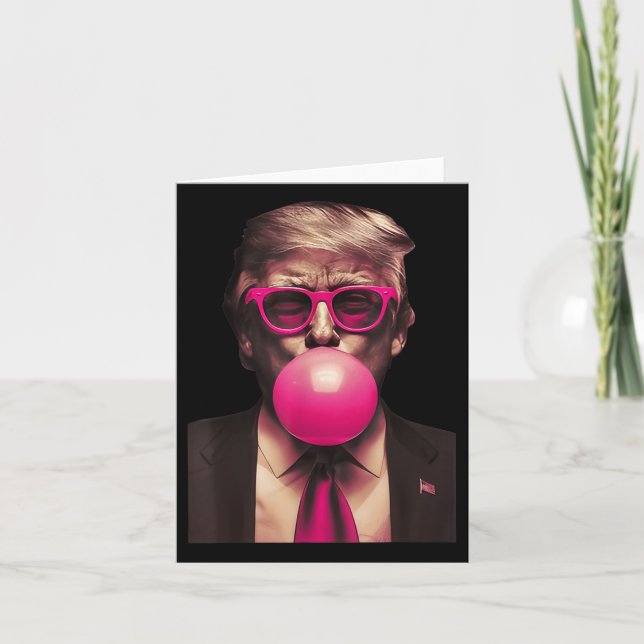 Carte Chewing-gum Trump Drôle  (Devant)