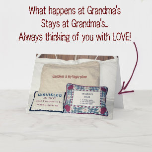 Carte Chez grand-mère, c'est mon endroit heureux