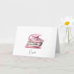 Carte Chic Rose Médicale personnalisée