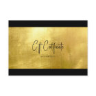 Chic Salon Gold & Black Cadeau Certificat