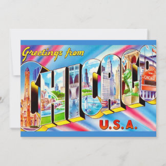Carte Chicago 5x7 Big Postcard