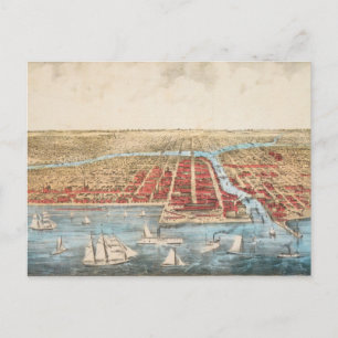 CARTE : CHICAGO, c1857