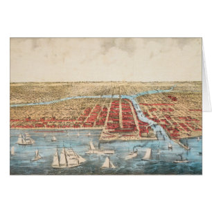 CARTE : CHICAGO, c1857