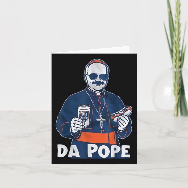 Carte Chicago Da Pope Funny Humour catholique (Devant)