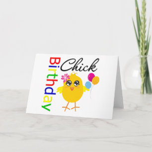 Carte Chick d'anniversaire