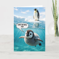 Chick de pingouin pour l'anniversaire de maman