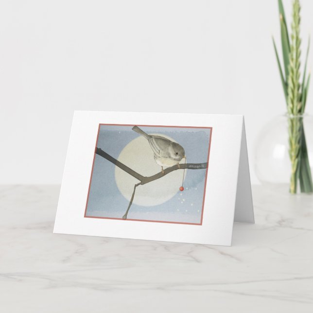 Carte Chickadee d'hiver (Devant)