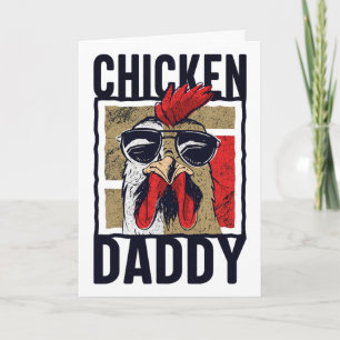 Carte Chicken Daddy - Un design amusant pour chaque coq