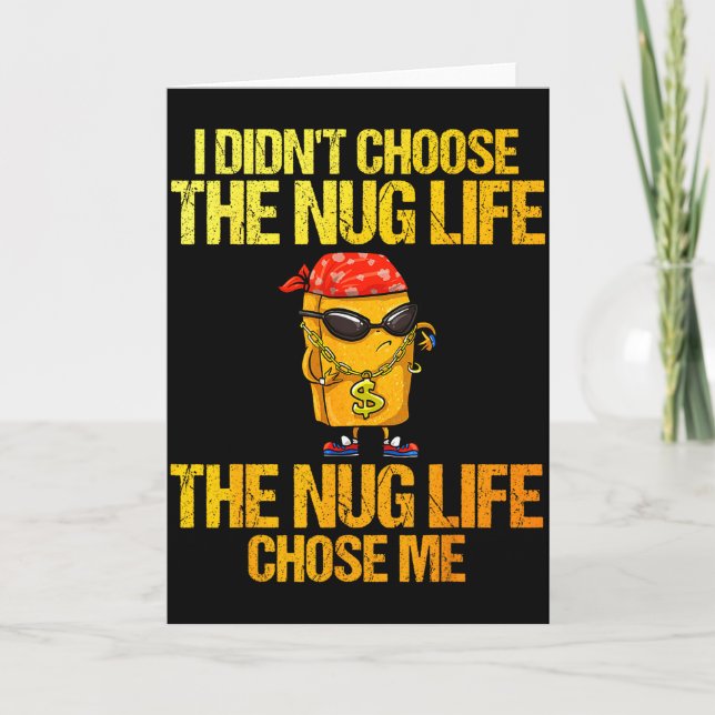 Carte Chicken Nugget Art For Men Women Kids Chicken Nugg (Devant)