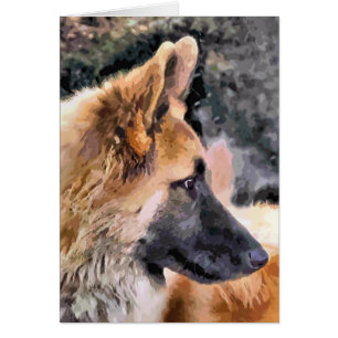 Carte CHIEN ALLEMANDE SHEPHERD