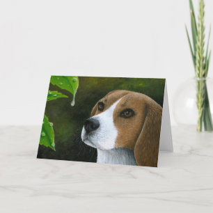 Carte Chien beagle 116 Vert