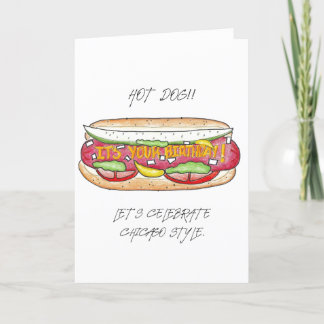 Carte CHIEN CHAUD ! C'est ton anniversaire !