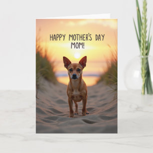 Carte Chien Chaude pour la Fête des Mères