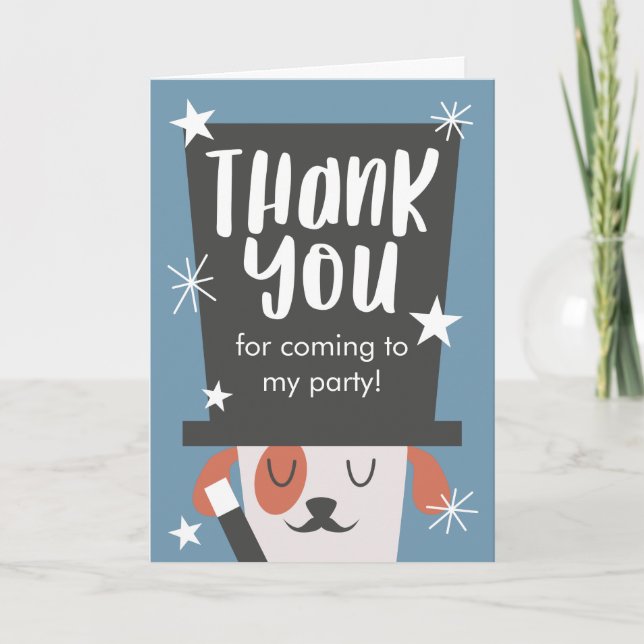 Carte Chien Chien Chien Chien Chien Magique Thème Annive (Devant)