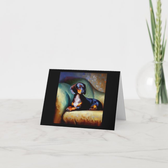 Carte Chien Dachshund (Devant)