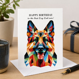 Carte Chien de berger allemand Anniversaire personnalisé