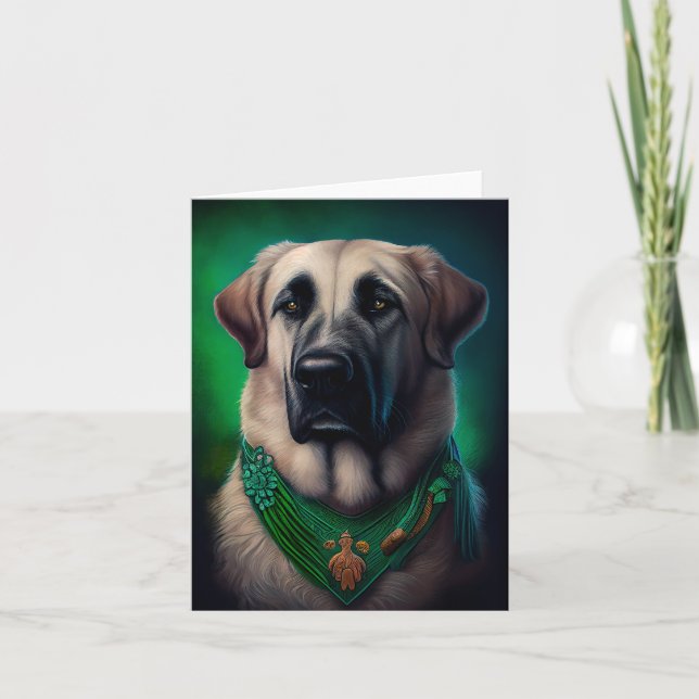 Carte Chien de berger anatolien en Robe de Fête de Saint (Devant)