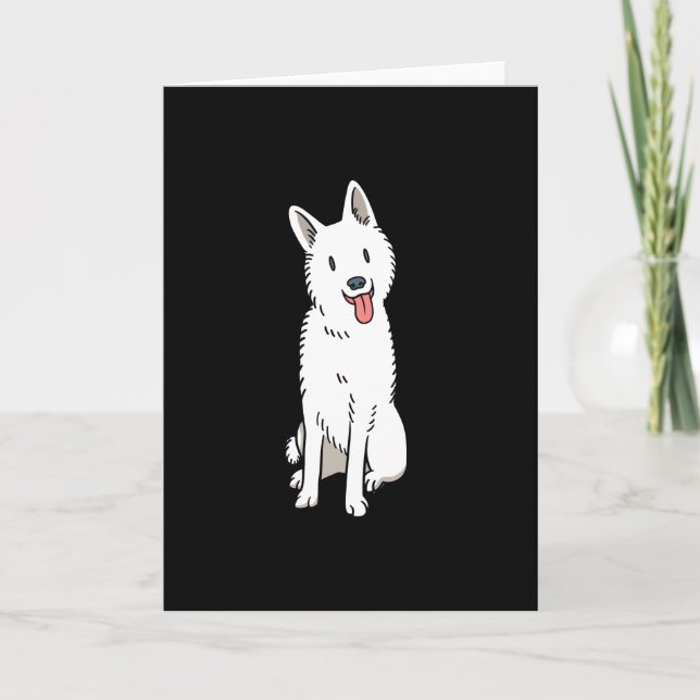 Carte Chien de berger blanc (Devant)