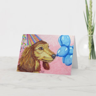 Carte Chien de Birthday
