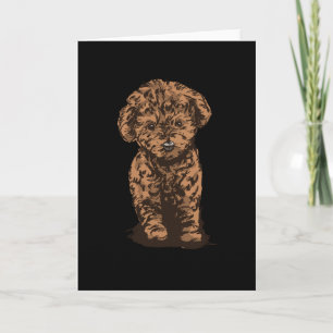 Carte Chien de caniche